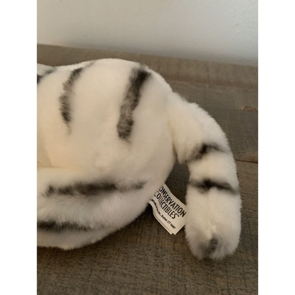 Wildlife Artist Conservation Collectibles 8” White Tiger Plush Realistic Stuffed - Picture 8 of 13